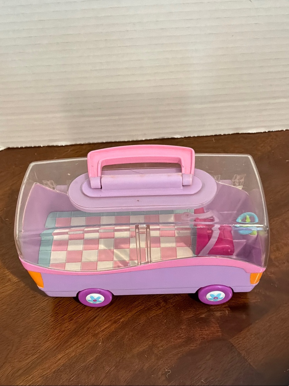 Vintage 2003 Polly Pocket Party Bus/ Van handle case by origin’s product